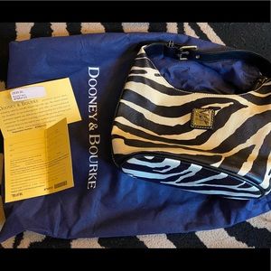 Vintage zebra print Dooney & Bourke handbag